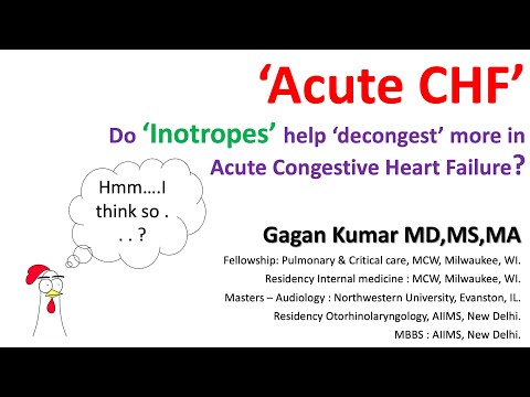 Do 'ionotropes' help 'decongest'  in acute heart failure ?