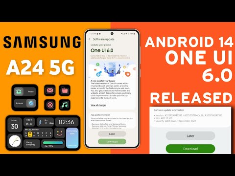 Samsung A24 5G : OneUI 6.0 Android 14 Stable Update Released | What's New Features | Bug's Fix