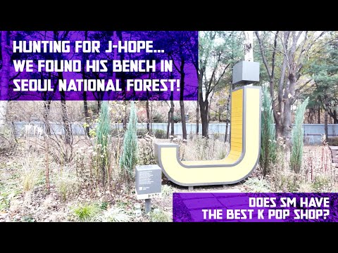 SEOUL VLOG: Finding J-Hope's bench in Seoul National Forest / K Pop Shop Kwangya / Dongdaemun