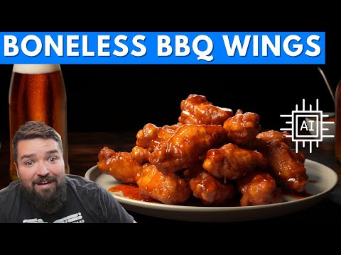 The best ever boneless bbq wing recipe! Easy and delicious