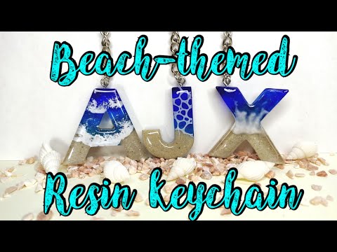 Beach-themed Resin Keychain 3 ways | Resin tutorial | Marf Moralita | Philippines