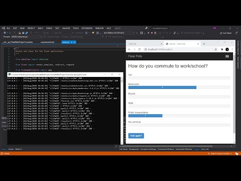 Python Flask Web Project in Visual Studio 2019 (HTML/CSS Get Started)