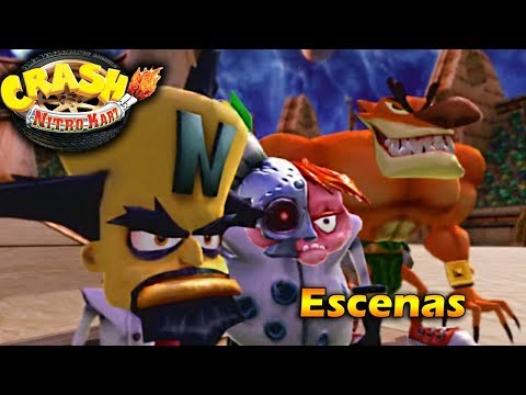 Crash Nitro Kart Todas Las Escenas Equipo Cortex