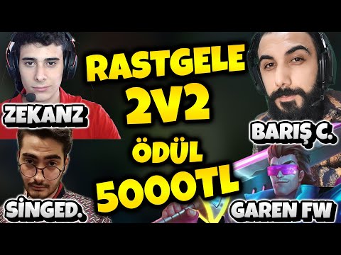 RASTGELE 2v2 KAZANAN 5000 TL'Yİ ALIR!! (@KFCEatbox , @GarenForWin , Zekanz , @safakkoyuncu )