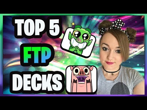 💙MY FAVOURITE 5 FTP FRIENDLY TROPHY PUSHING DECKS |💙CLASH ROYALE💙