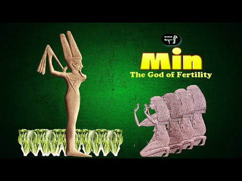 Min the god of fertility in Ancient Egyptian mythology