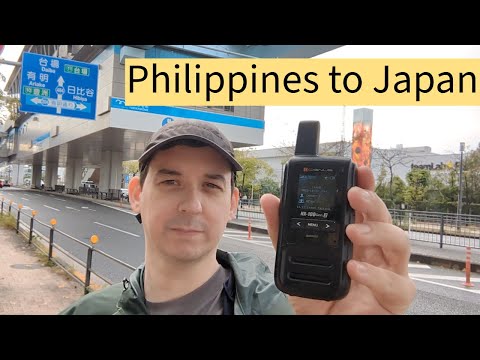 Walkie talkie from Japan to the Philippines?