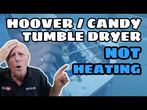 Tumble dryer not heating Hoover Candy diagnosing fault and repair