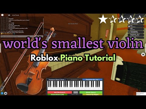 AJR - World's Smallest Violin (VERY EASY Roblox Piano Tutorial) | SHEETS IN DESC.