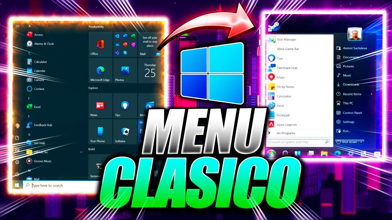 Como Poner Menu Inicio Clasico En Windows 10 Con Startisback En 2023 سی وید 