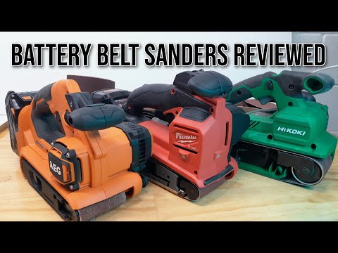 Cordless Belt Sander Review. AEG VS Mliwaukee VS HiKOKI (Ridgid VS Milwaukee VS Metabo HPT)