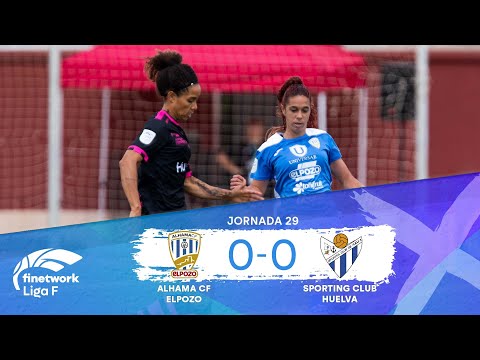 RESUMEN Y GOLES ALHAMA CF EL POZO vs SPORTING CLUB HUELVA, Jornada 29, FINETWORK LIGA F