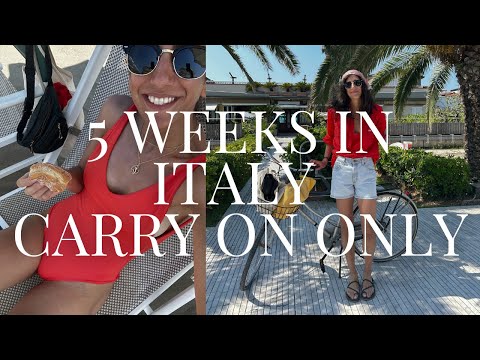 5 Weeks in Italy With Carry-On Only - 16 Item Italy Travel Capsule