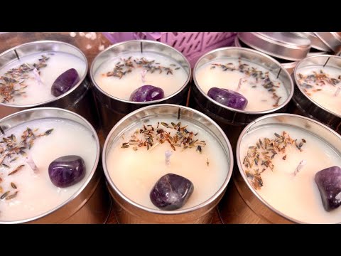 Así hago las VELAS DE CERA DE SOJA con AMATISTA y LAVANDA | Velarosa Studio