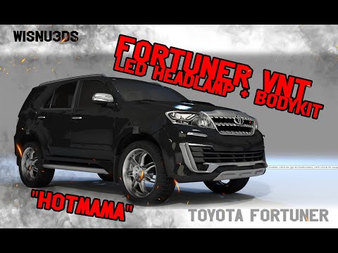 Toyota Fortuner VNT ( led headlamp + bodykit ) is "Hot Mama"