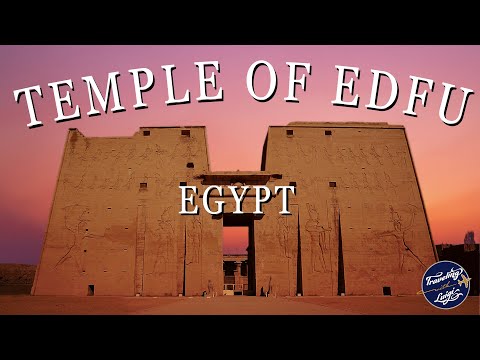 Visiting the Temple of Horus at Edfu, Egypt