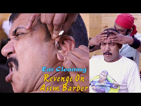 Revenge On Asim Barber / Ear Cleaning | Neck Cracking | ASMR Head Massage