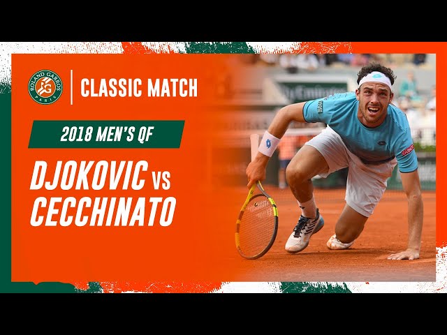 Cecchinato vs Djokovic 2018 Men's quarter-final | Roland-Garros Classic Match