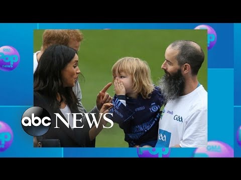 Kids grab Duchess Meghan's hair, Prince Harry's beard during Ireland visit