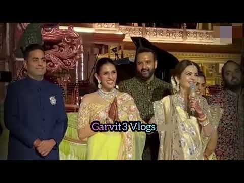 radhika Merchant FIRST Speech With Anant Ambani #mukeshambani #neetaambani #garvit3vlogs