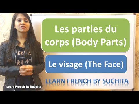 Learn French - Les parties du corps (Body Parts) Vocabulary | By Suchita | +91-8920060461