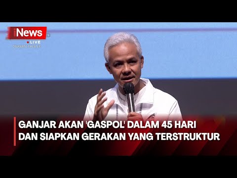 Ganjar Tegaskan dalam 45 Hari akan Gaspol dengan 21 Program untuk Indonesia Cepat dan Unggul