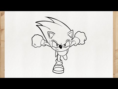 Comment dessiner SONIC étape par étape, facilement et rapidement