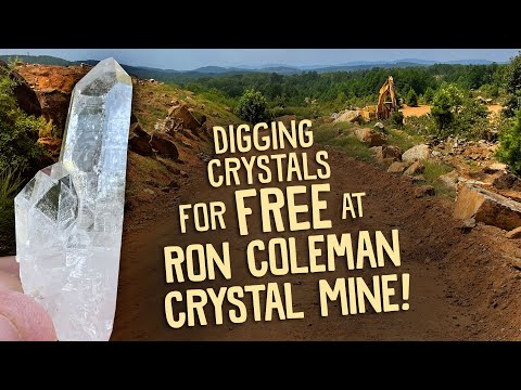 Finding Crystals for FREE at Ron Coleman Crystal Mine!!