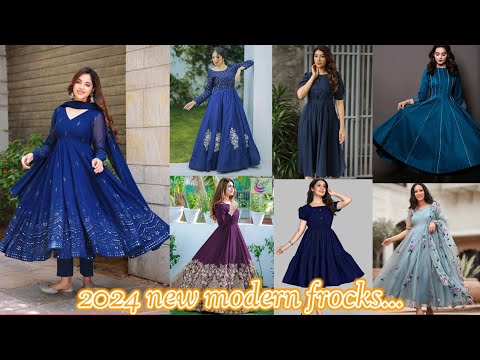 Long Frocks most beautiful design || party wear long frocks || latest design 2024 ||