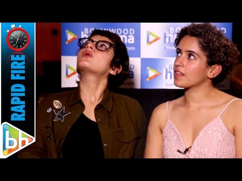 Sanya Malhotra | Fatima Sana Shaikh's Dangal Rapid Fire On Shah Rukh Khan, Ranveer Singh, Aamir Khan