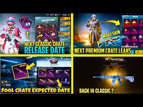 Finally 😍 Glacier In Classic Crate | Next Classic Crate Bgmi |Fool M416 Back|Next Premium Crate Bgmi