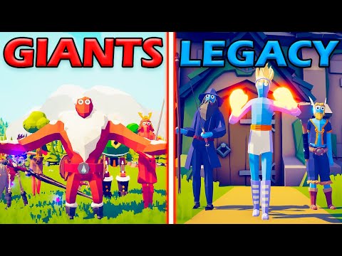 GIANT UNITS TEAM vs LEGACY TEAM - Totally Accurate Battle Simulator | TABS