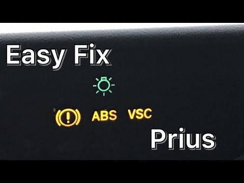 How to fix ABS VSC and Maintain ReqD lights Toyota Prius