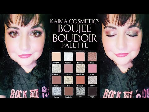 NEW!!! Kaima Cosmetics Boujee Boudoir Palette Review and Tutorial