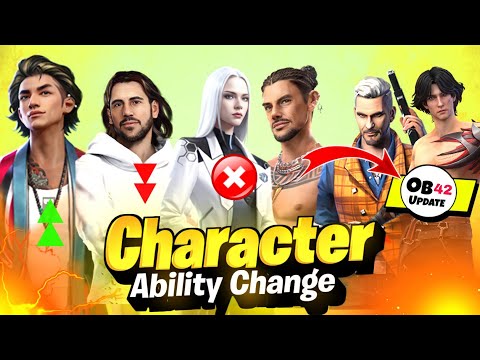 Ob42 Character Ability Change 🔥 | Character Ability After Update