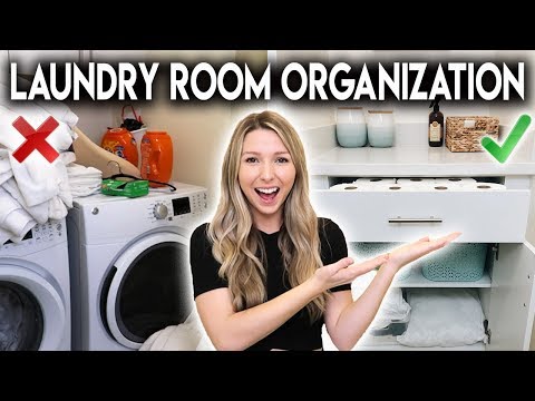 LAUNDRY ROOM MAKEOVER **ORGANIZATION IDEAS**