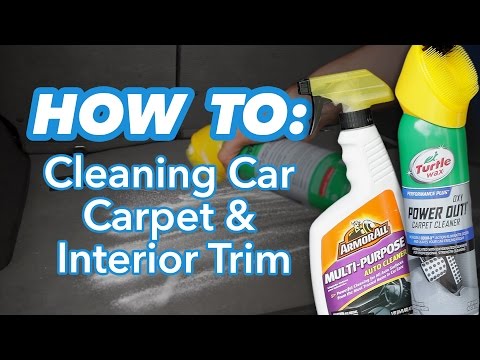 How to Clean Car Carpet and Interior Trim at Home