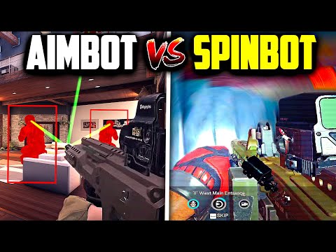 When AIMBOT faces SPINBOT Cheats in Rainbow Six Siege