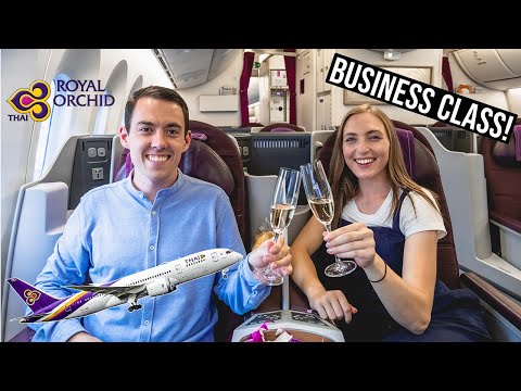 Our First Business Class Flight! Thai Airways 787-8 in Royal Silk Class (Bangkok to Dubai)