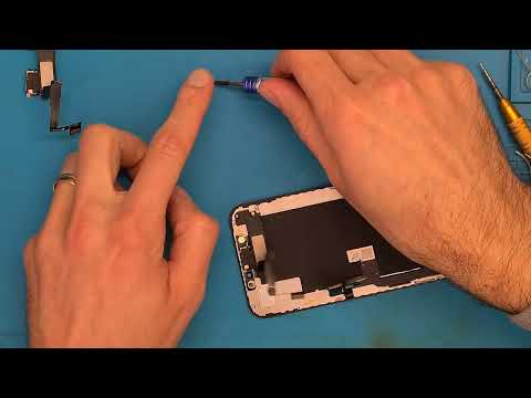 iPhone xs earpiece speaker flex ribbon replacement and disassembly