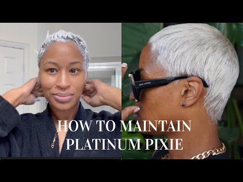 HOW TO MAINTAIN PLATINUM BLONDE PIXIE + GRWM USING BUSTIES | ARIELL ASH