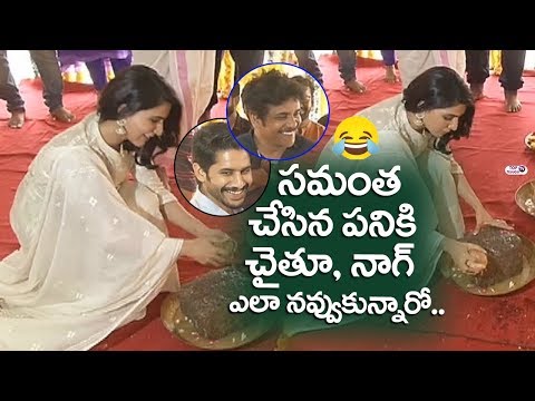 Funny Moment at Samantha and Naga Chaitanya New Movie Launch | Nagarjuna Lough | Shiva Nirvana