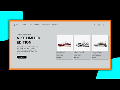 HTML CSS Project for Beginners. Build a Nike Website Using HTML & CSS