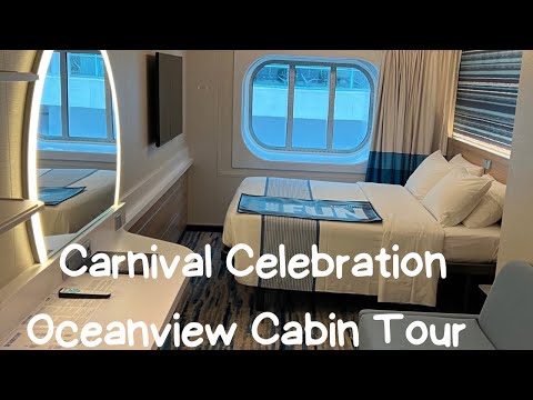 Carnival Celebration Oceanview Cabin Tour- Standard Oceanview