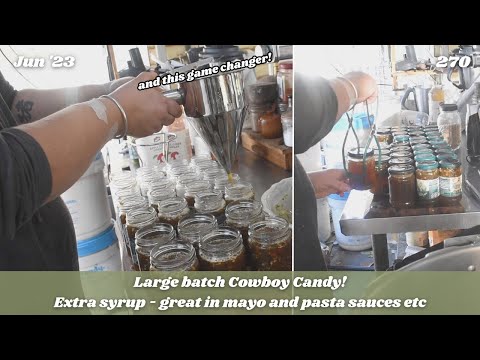 Canning Large Batch Cowboy Candy - Sweet Pickled Jalapenos - Spicy Syrup | Off Grid Australia 270