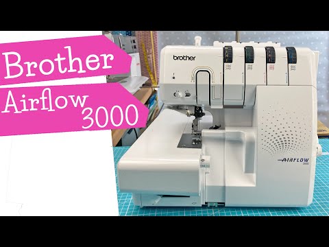 Brother Airflow 3000 Overlock mit Lufteinfädelung Test | Airflow3000 Test Review | nähen | mommymade