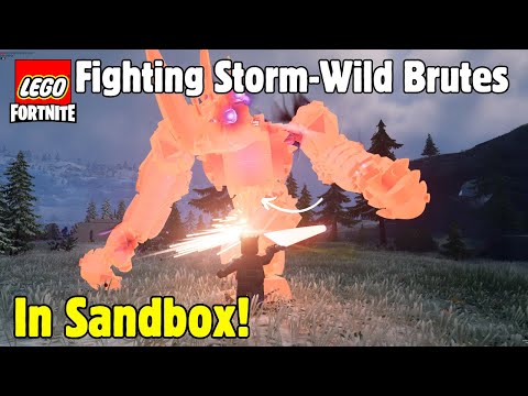 KILLING all Storm-Wild Brutes! In Lego Fortnite Sandbox