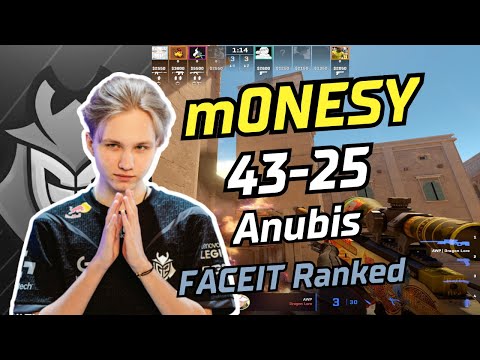 m0NESY 43Kills (Anubis) | FACEIT Ranked | May 12, 2024 #cs2 #demo