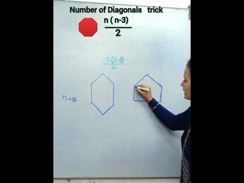 Number of Diagonals Trick | How to find number of Diagonals in a Polygon SSC/ RRB NTPC/NDA#shorts