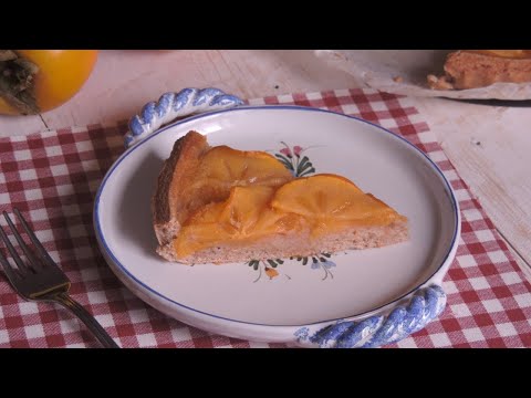 Crostata ai Cachi + Base Pasta Frolla allo Yogurt *senza burro e zucchero* | La Cucina di Lena